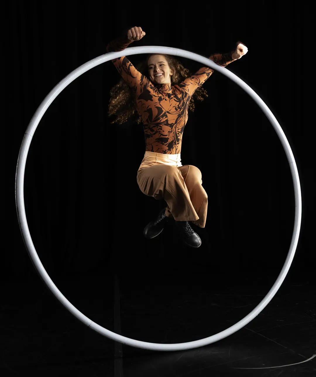 Paige Horil - Cyr Wheel Elbow Hang